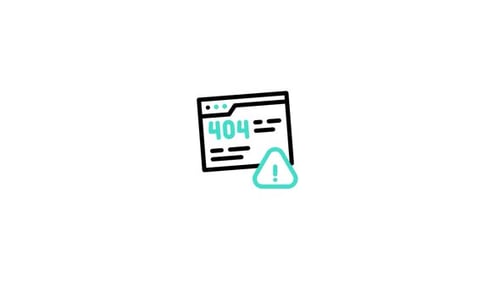Minimalist Animated 404 Error Browser Window Icon