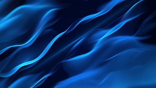 Fundo de partículas azuis onduladas