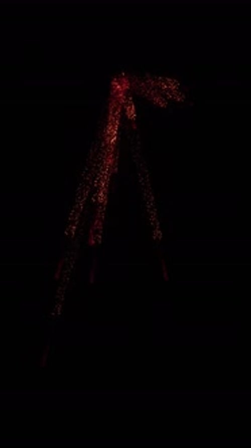 Abstract Red Glowing Particle Reveal Intro Animation