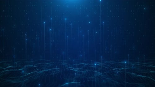 Abstract Digital Data Network Background Animation