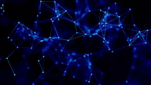 Abstract Glowing Plexus Network Background Loop V11