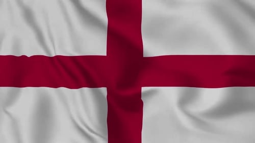 Realistic Waving Flag of England