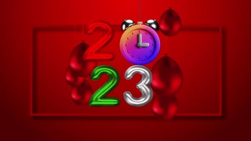 New Year 2023 Loop Animated Background V1