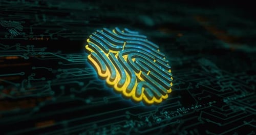 Futuristic Fingerprint Scan for Digital Identity and Security