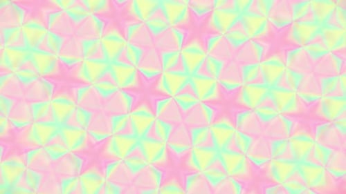 Abstract Holographic Shimmering Pastel Star Pattern Background