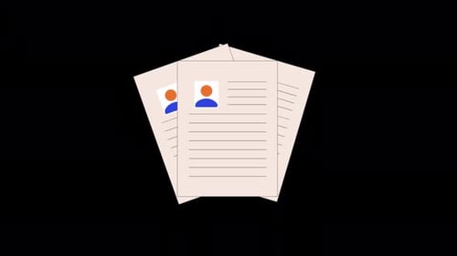 Animationsvideo zum Resume Concept — Transparent