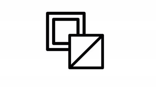 Animated Overlapping Squares Comparison Icon