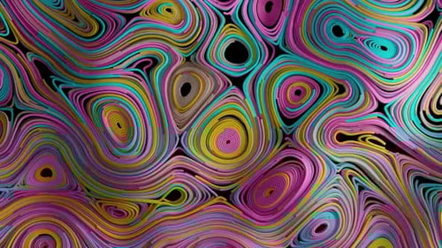 Colorful Abstract Flowing Lines Motion Background