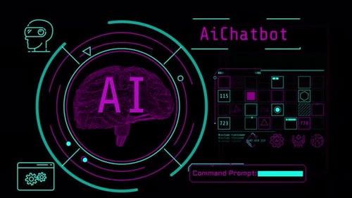 Animation of Infographics About Artificial Intelligence and Virtual Reality