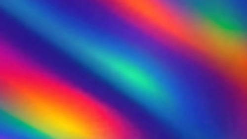 Abstract Vibrant Multi Color Fluid Gradient Loop