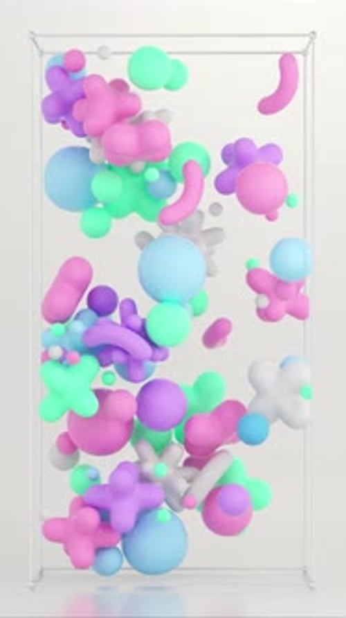 Abstract Colorful Liquid Shapes Dynamic Background Loop