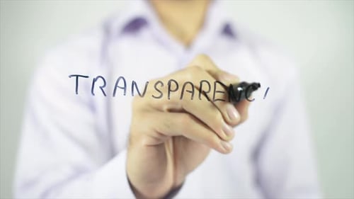 Transaprency, Writing on Screen