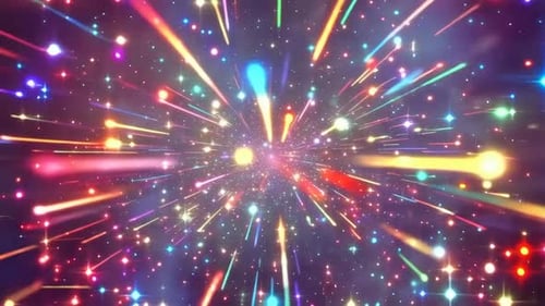 Bunter abstrakter Starburst-Lichtstreifen-Hintergrund Vj