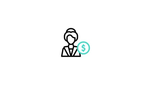 Animated Flat Design Corporate Icons for Business and Finance