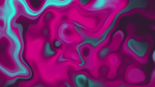 Animation de fond abstrait liquide vert et violet