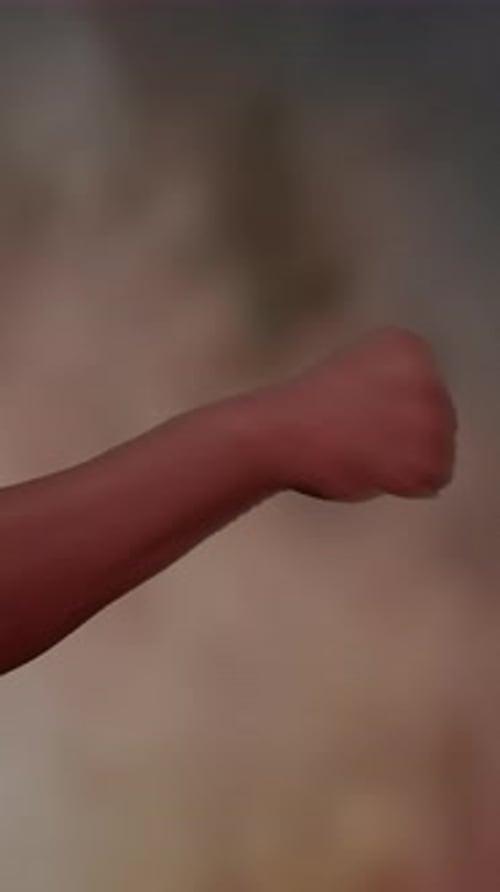 The Artwork Features an Elegant Arm Gesture Against a Soft Background Highlighting Human Grace