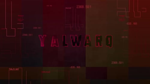 Digital Malware Attack Cyber Security Code Grid Animation