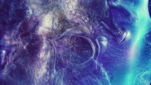 Paint Splash Ink Water Drop Purple Blue