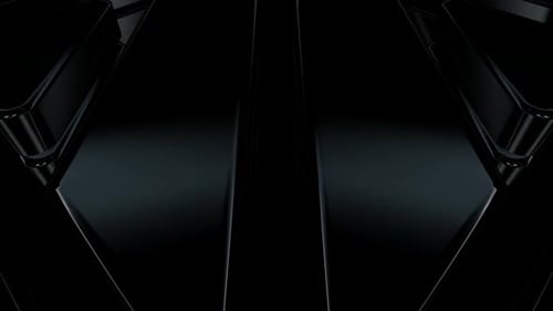 Modern Black Geometric Rotating Abstract Background