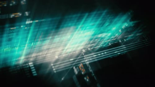 Futuristic Abstract Digital Data Stream Background