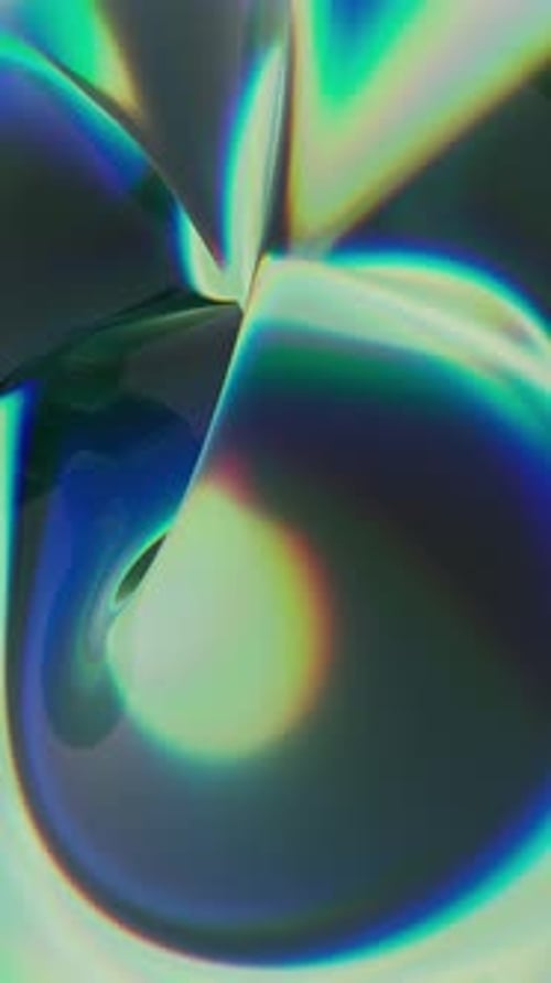 Abstract 3D Glass Orb Background Loop