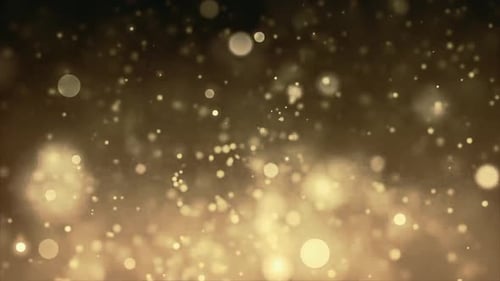 Yellow Glitter Particles Animation Loop