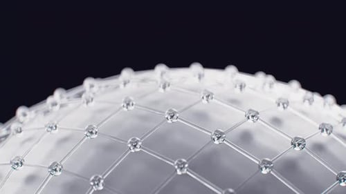 Deep Purple Animated Sphere Background
