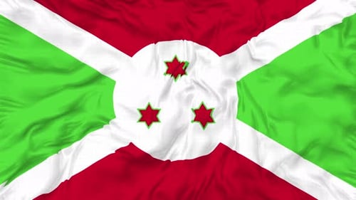 Waving Burundi Flag Seamless Loop Background