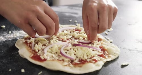 My pizza is almost ready to go into the oven
