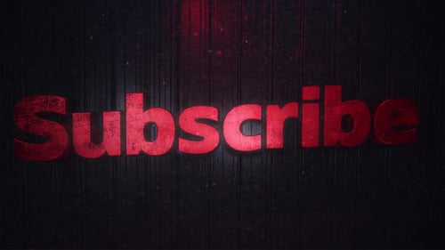 Dynamic Metallic Subscribe Text Reveal