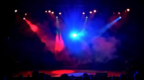 Dynamic Concert Stage Lighting with Fog and Laser Beams