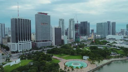 Miami Downtown Skyline Urban Nightscape Miami Downtown.mov