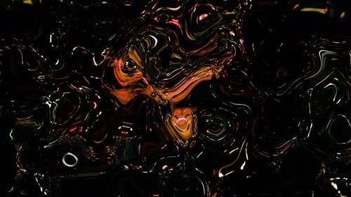 Dark Fluid Abstract Shimmering Waves Background Loop
