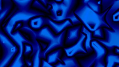 Abstract Blue Liquid Geometric Morphing Background Loop