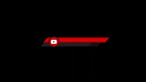 Minimal YouTube Channel Lower Third Title Reveal