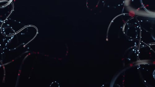 Complex Network of Illuminated Technological Cables