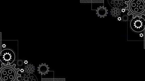 A lot of Gears Alpha Channel 4K