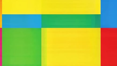 Abstract Colorful Geometric Block Glitch Animation