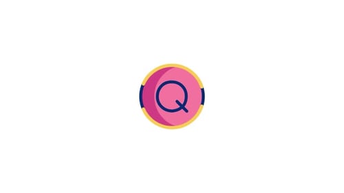 Animated Letter Q Circle Logo Reveal