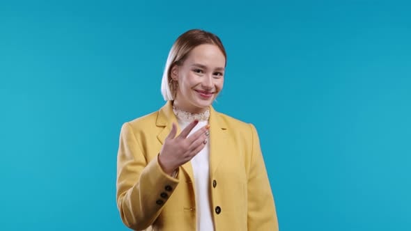 Young Woman Calling Hey you Come Here, People Stock Footage ft ...