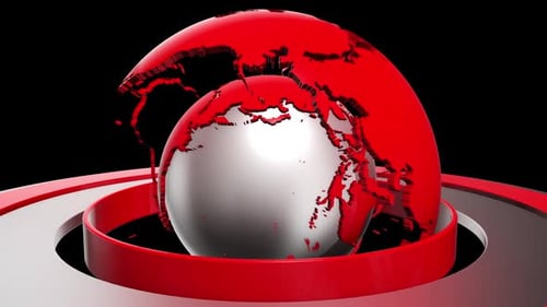 Animación 3D Globe Loop para News V4