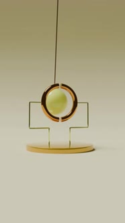 Animation 3D en boucle satisfaisante perpétuelle