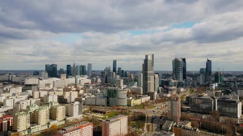 Amazing View Of Warsaw Cityscape