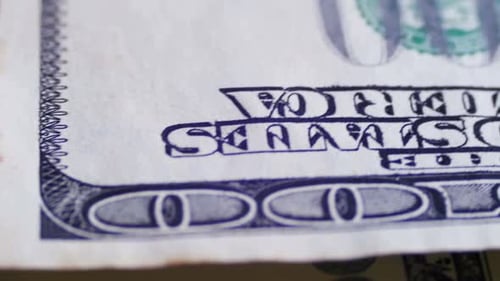 Close-Up Shot of United States One Hundred Dollar Bills