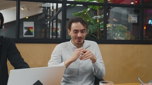 Team Meeting in a Bright Office Setting