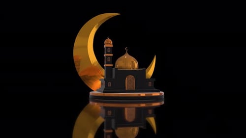 Black Mosque With Crescent 05