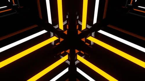 Orange And White Neon Moving Effect Background Vj Loop In HD