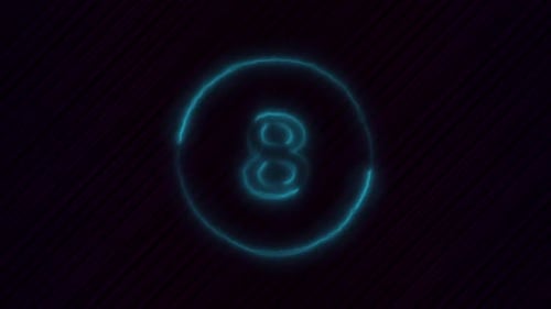 Electric Neon Countdown Timer for Broadcasts
