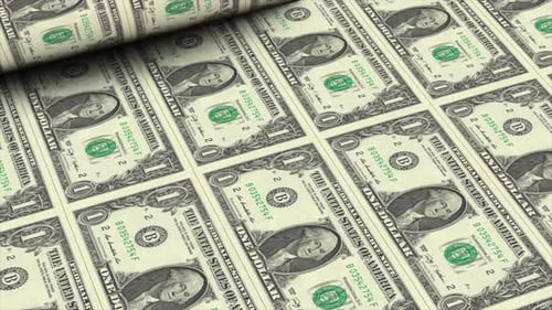 Usd Money Banknotes Printing 4K