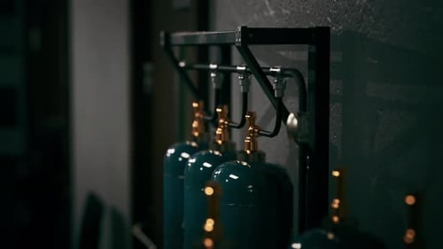 Old Oxygen Tank in the Factory